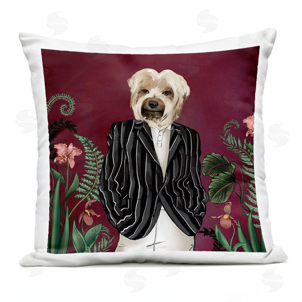 Stupell Industries House Of Rose | Handsome Dog Stylish Fashion Botanicals Printed Throw Pillow