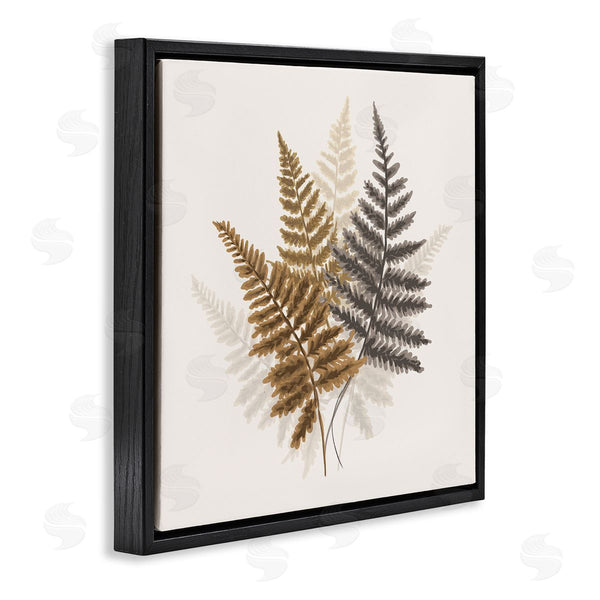 Stupell Industries House Of Rose | Layered Fern Leaves Soft Botanical Earth Tones Wall Art