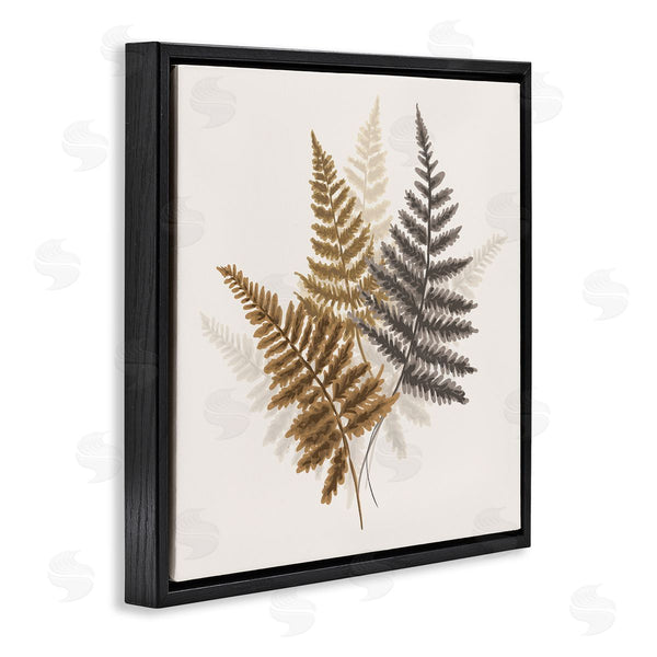 Stupell Industries House Of Rose | Layered Ferns Botanical Leaves Neutral Boho Tones Wall Art