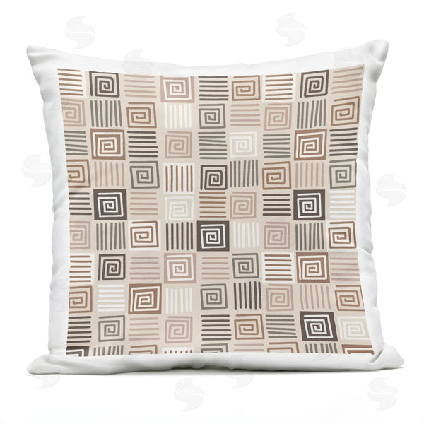 Stupell Industries House Of Rose | Modern Boho Square Spiral Pattern Printed Throw Pillow