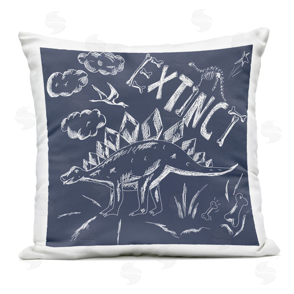 Stupell Industries HUE And MI And Sangita | Sketchy Extinct Dinosaur Printed Throw Pillow