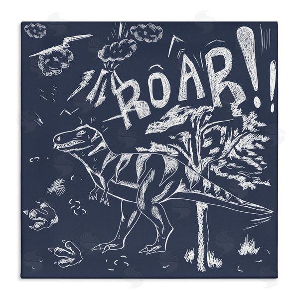 stupell industries HUE and MI and Sangita | Sketchy Roar Dinosaur Wall Art