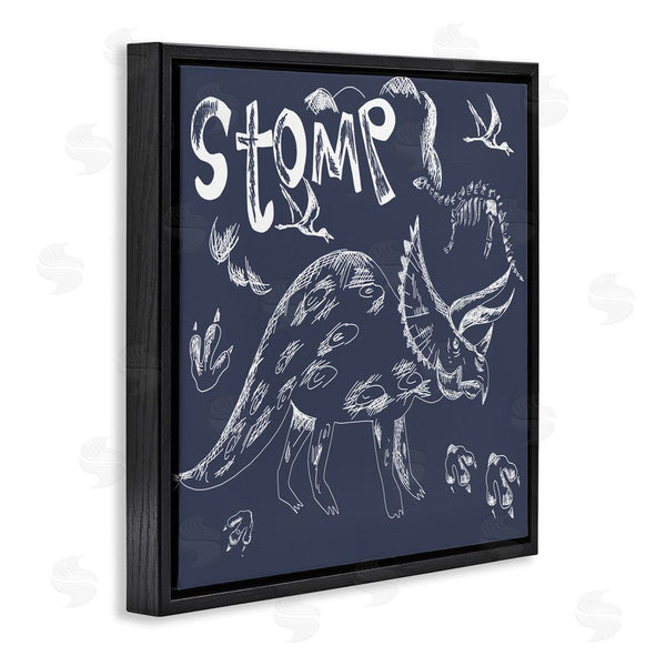 Stupell Industries HUE And MI And Sangita | Sketchy Stomp Dinosaur Wall Art