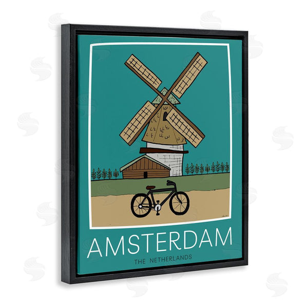 Stupell Industries Hugo Edwins | Amsterdam Windmill Poster Wall Art
