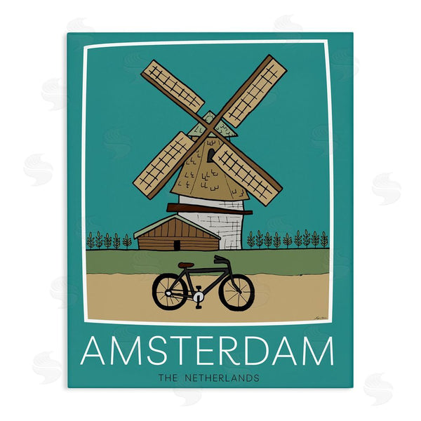 stupell industries Hugo Edwins | Amsterdam Windmill Poster Wall Art