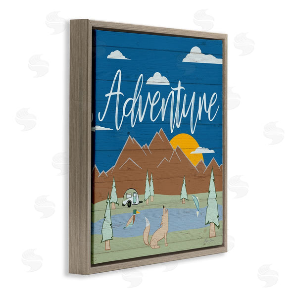 Stupell Industries Hugo Edwins | Rustic Adventure Landscape Wall Art
