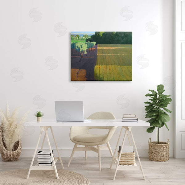 Stupell Industries Ian Roberts | Orderly Orchard Farm Land Vast Grassland Field Wall Art