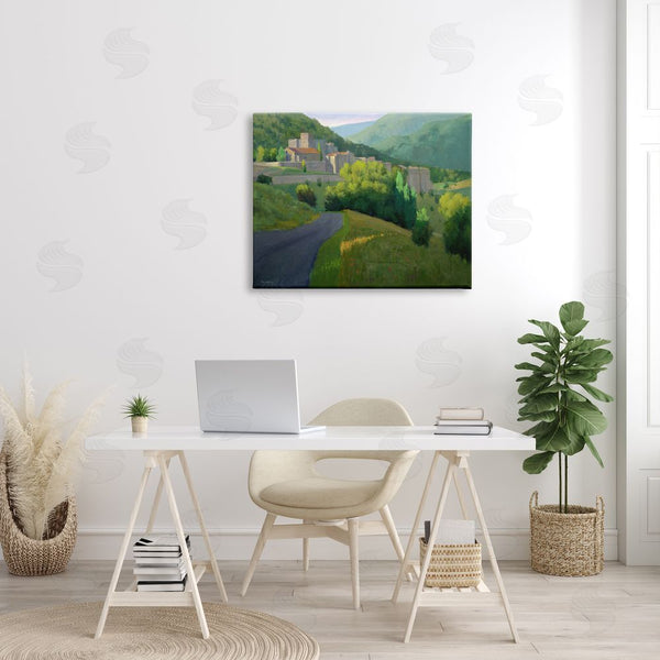 Stupell Industries Ian Roberts | Winding Road Path Distant Rural Farm Town Wall Art