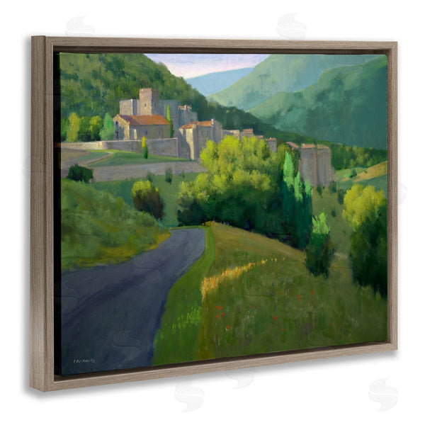 Stupell Industries Ian Roberts | Winding Road Path Distant Rural Farm Town Wall Art