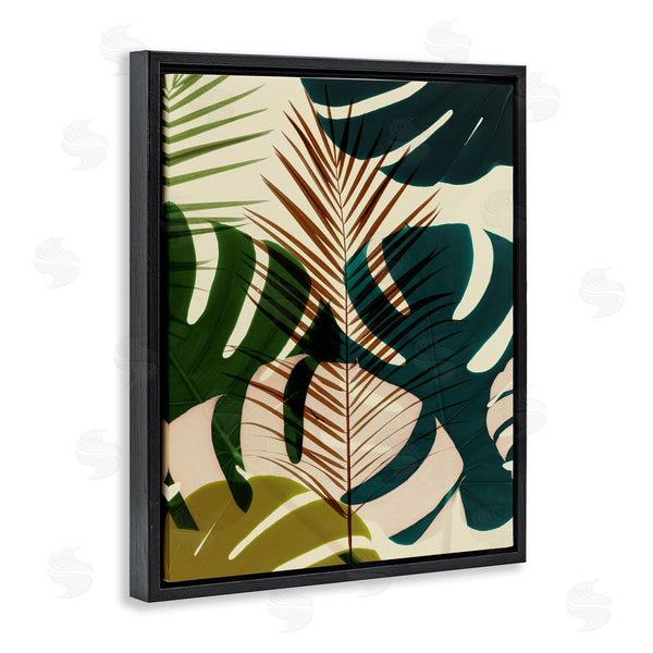 Stupell Industries Ian Winstanley | Abstract Palm Frond Arrangement Warm Tropical Summer Plants Wall Art