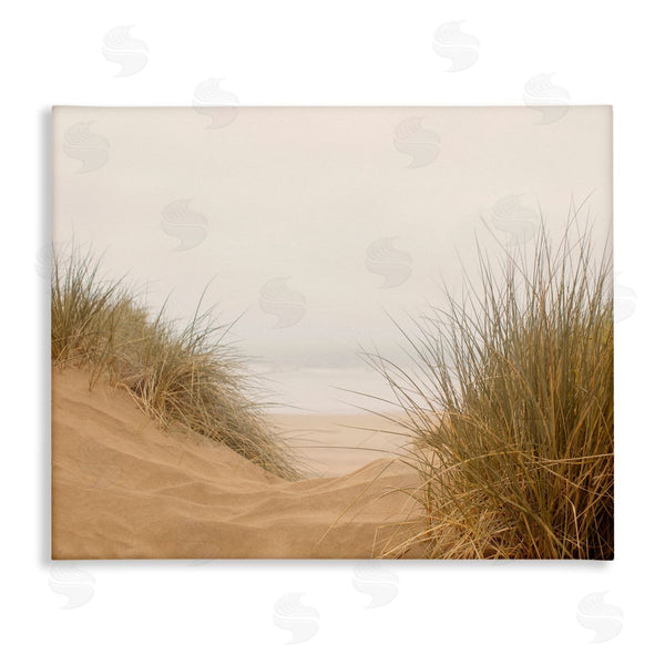 stupell industries Ian Winstanley | Beach Sand Dune Path Tall Grass Muted Sky Wall Art