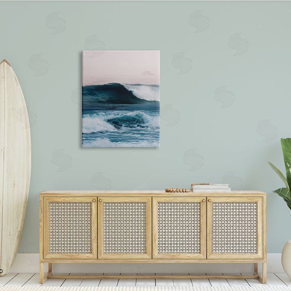 Stupell Industries Ian Winstanley | Crashing Surf Waves Ocean Beach Scene Distant Cliffs Wall Art