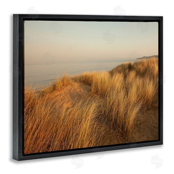 Stupell Industries Ian Winstanley | Ocean Cliff Sunset Sun Bleached Grass Seaside Photography Wall Art