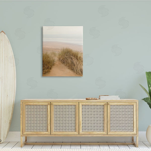 Stupell Industries Ian Winstanley | Sun Bleached Beach Coast Tall Grass Sand Dunes Wall Art