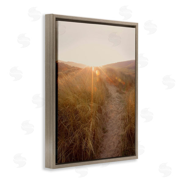 Stupell Industries Ian Winstanley | Sunrays Through Sun Bleached Sand Dunes Tall Grass Wall Art