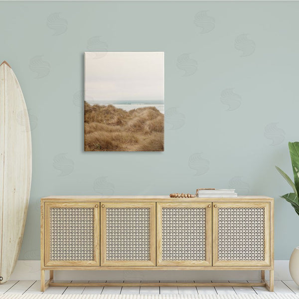 Stupell Industries Ian Winstanley | Tall Grass Field Beach Waves Sun Bleached Sky Wall Art