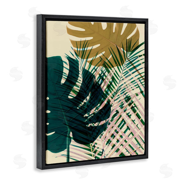 Stupell Industries Ian Winstanley | Warm Summer Palms Tropical Plant Arrangement Modern Abstraction Wall Art
