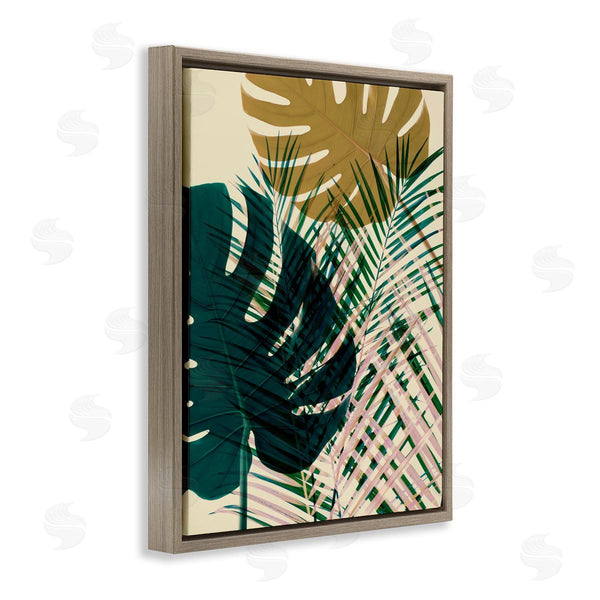 Stupell Industries Ian Winstanley | Warm Summer Palms Tropical Plant Arrangement Modern Abstraction Wall Art