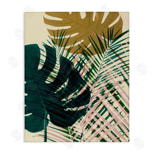 stupell industries Ian Winstanley | Warm Summer Palms Tropical Plant Arrangement Modern Abstraction Wall Art