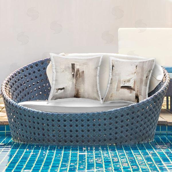 Stupell Industries Igor Levashov | Neutral Abstract Expressions Printed Throw Pillow Set