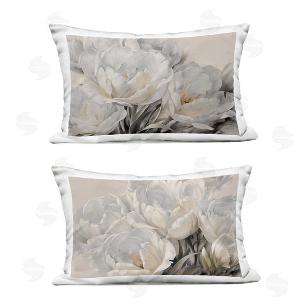 Stupell Industries Igor Levashov | Soft White Budding Roses Printed Throw Pillow Set