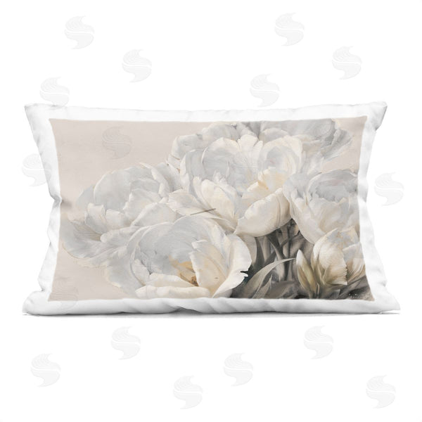 stupell industries Igor Levashov | White Roses Sprouting Printed Throw Pillow