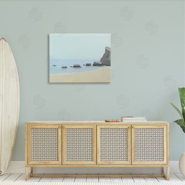 Stupell Industries Igor Nekraha | Calm Beach Shore Rocks Wall Art