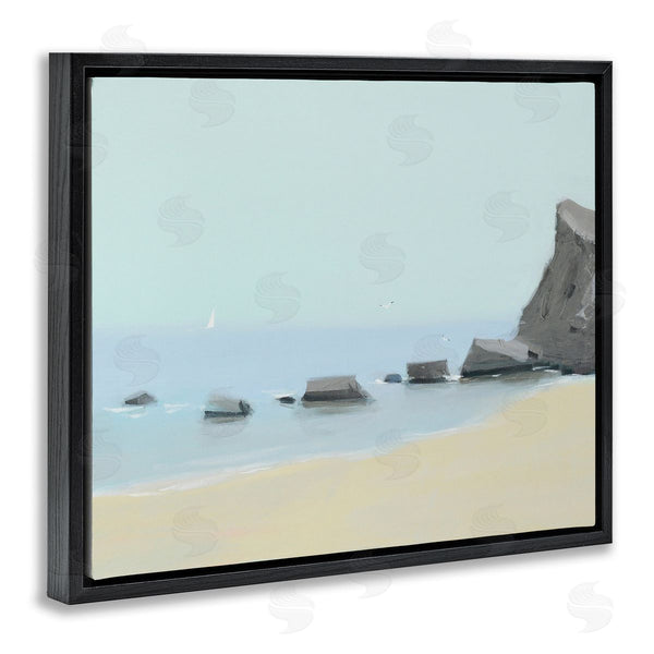 Stupell Industries Igor Nekraha | Calm Beach Shore Rocks Wall Art