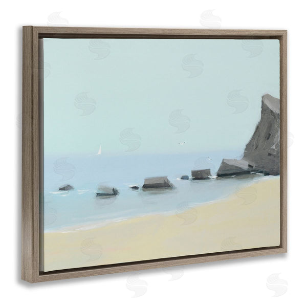 Stupell Industries Igor Nekraha | Calm Beach Shore Rocks Wall Art