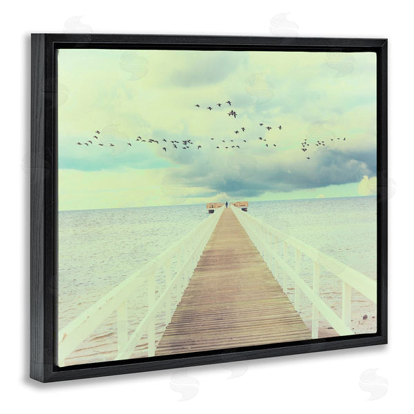 Stupell Industries Igor Vitomirov | Distant Dock Peaceful Coast Shore Wall Art
