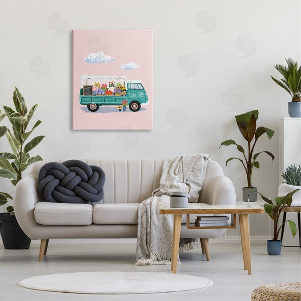 Stupell Industries Ilaria Benedetti | Truck Faire Sale Spring Flower Variety Blossoms Wall Art