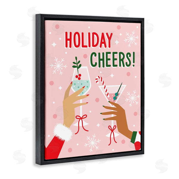 Stupell Industries Ilis Avilés | Holiday Cheers With Cocktails Wall Art