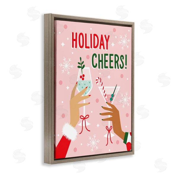 Stupell Industries Ilis Avilés | Holiday Cheers With Cocktails Wall Art