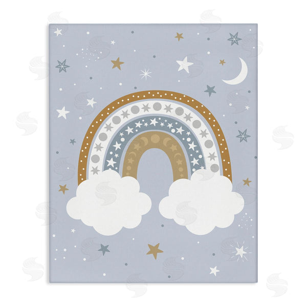 stupell industries Ilis Avilés | Nursery Outer Space Symbol Rainbow Cloudy Starry Night Wall Art