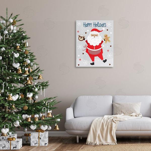 Stupell Industries Ilis Avilés | Santa With Cocoa & Cookie Wall Art