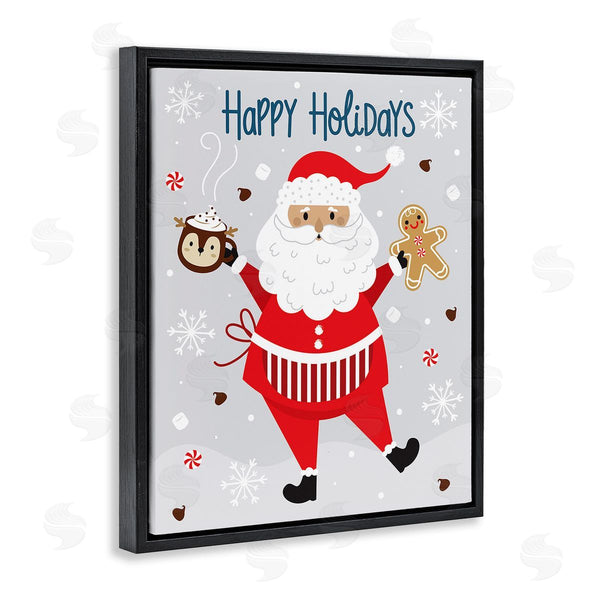 Stupell Industries Ilis Avilés | Santa With Cocoa & Cookie Wall Art