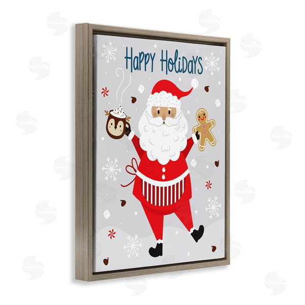 Stupell Industries Ilis Avilés | Santa With Cocoa & Cookie Wall Art