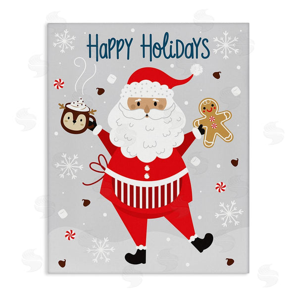 stupell industries Ilis Avilés | Santa with Cocoa & Cookie Wall Art