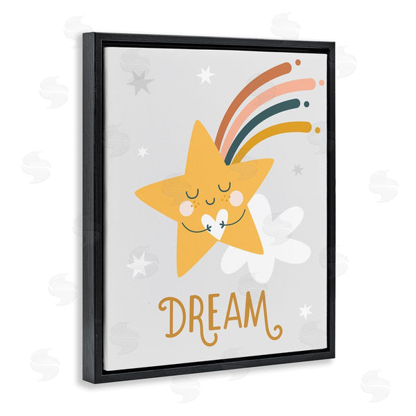 Stupell Industries Ilis Avilés | Shooting Star Smile Casual Dream Calligraphy Pattern Wall Art