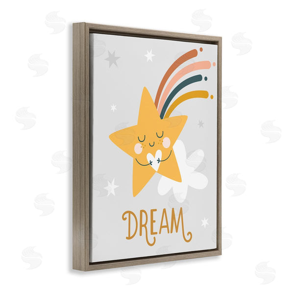 Stupell Industries Ilis Avilés | Shooting Star Smile Casual Dream Calligraphy Pattern Wall Art