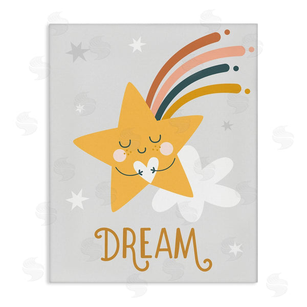 stupell industries Ilis Avilés | Shooting Star Smile Casual Dream Calligraphy Pattern Wall Art