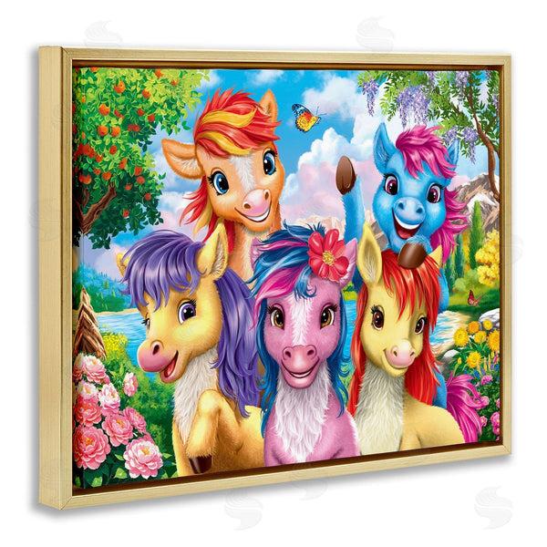 Stupell Industries Image World | Bright Ponies Selfie