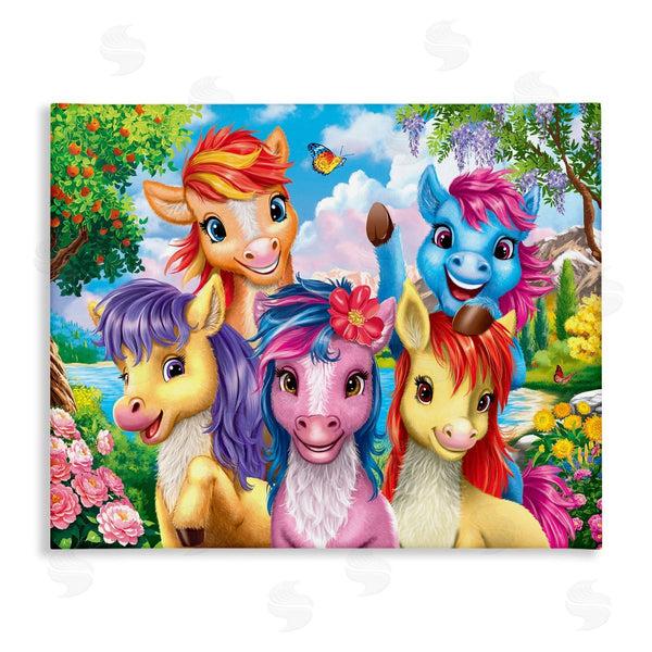 stupell industries Image World | Bright Ponies Selfie