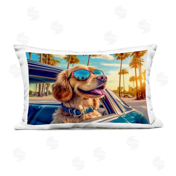 Stupell Industries Image World | Cool Puppy Summer Sunset Printed Throw Pillow