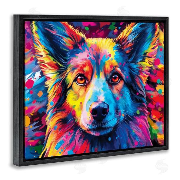 Stupell Industries Image World | Dog With Vivid Paint Splash Wall Art