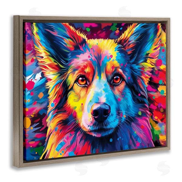 Stupell Industries Image World | Dog With Vivid Paint Splash Wall Art