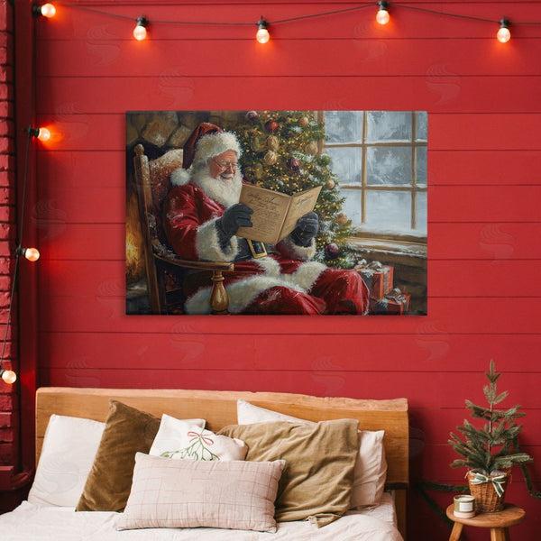 Stupell Industries Imagine It Images | Cheerful Santa Reading Wall Art