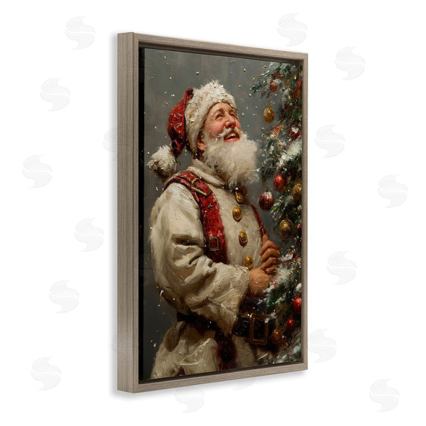 Stupell Industries Imagine It Images | Happy Santa And Tree