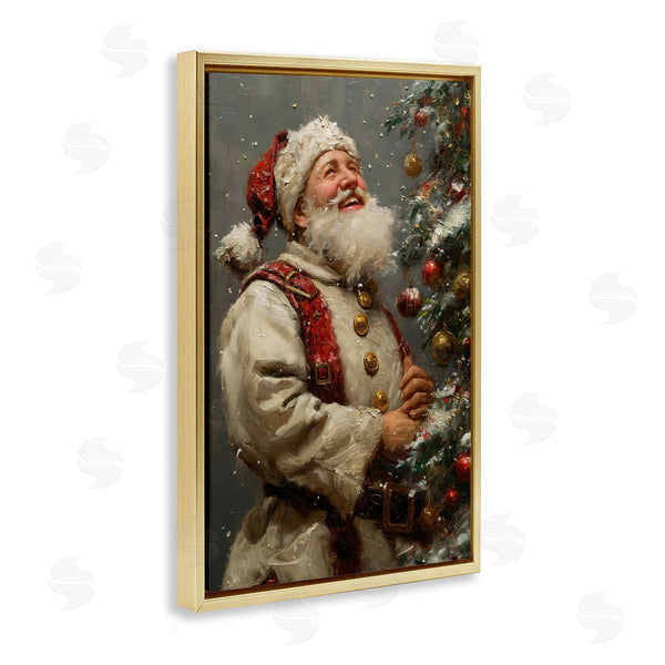 Stupell Industries Imagine It Images | Happy Santa And Tree