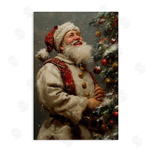 stupell industries Imagine It Images | Happy Santa and Tree